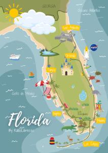 Mapa de Florida by RutasLibres